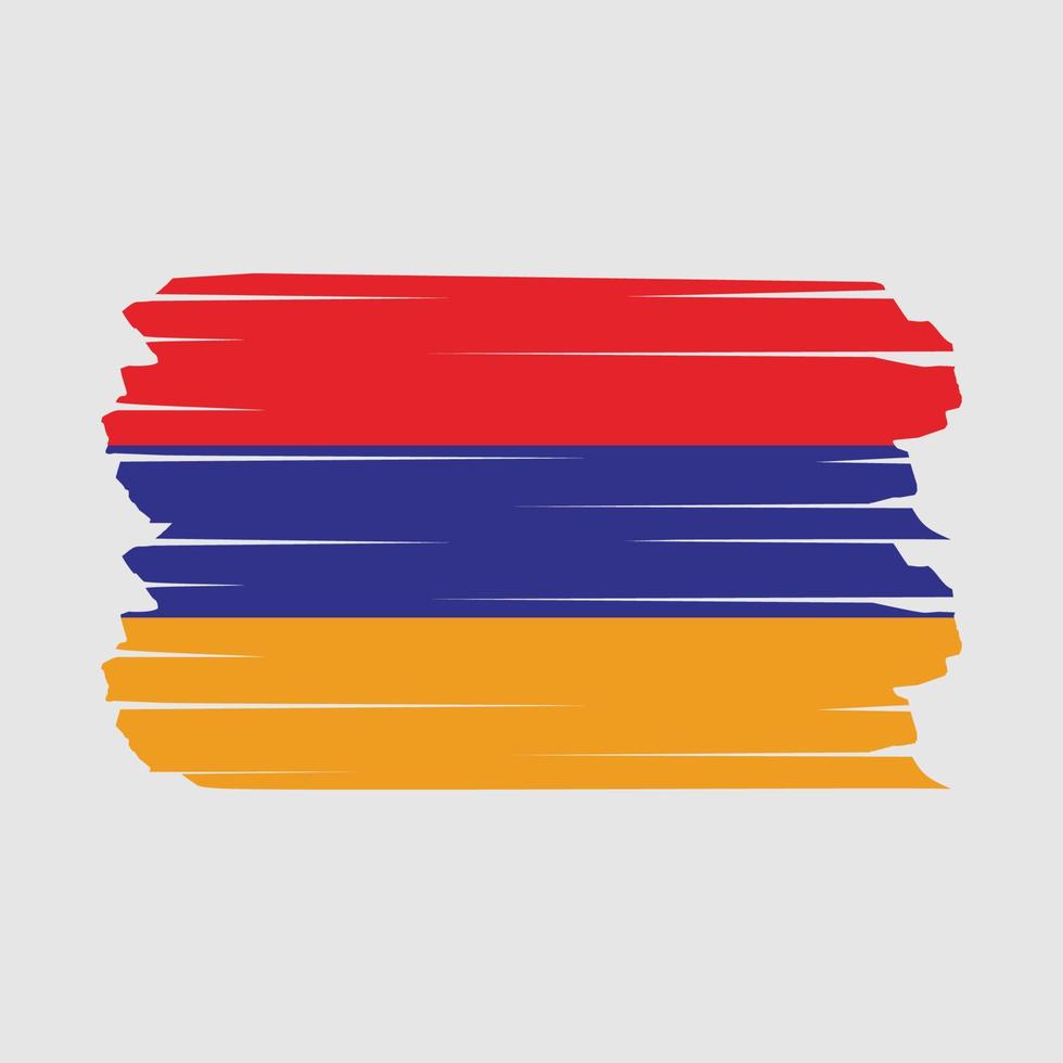 Armenia Flag Brush vector