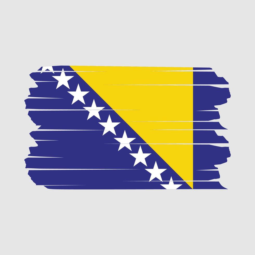 Bosnia Flag Brush vector