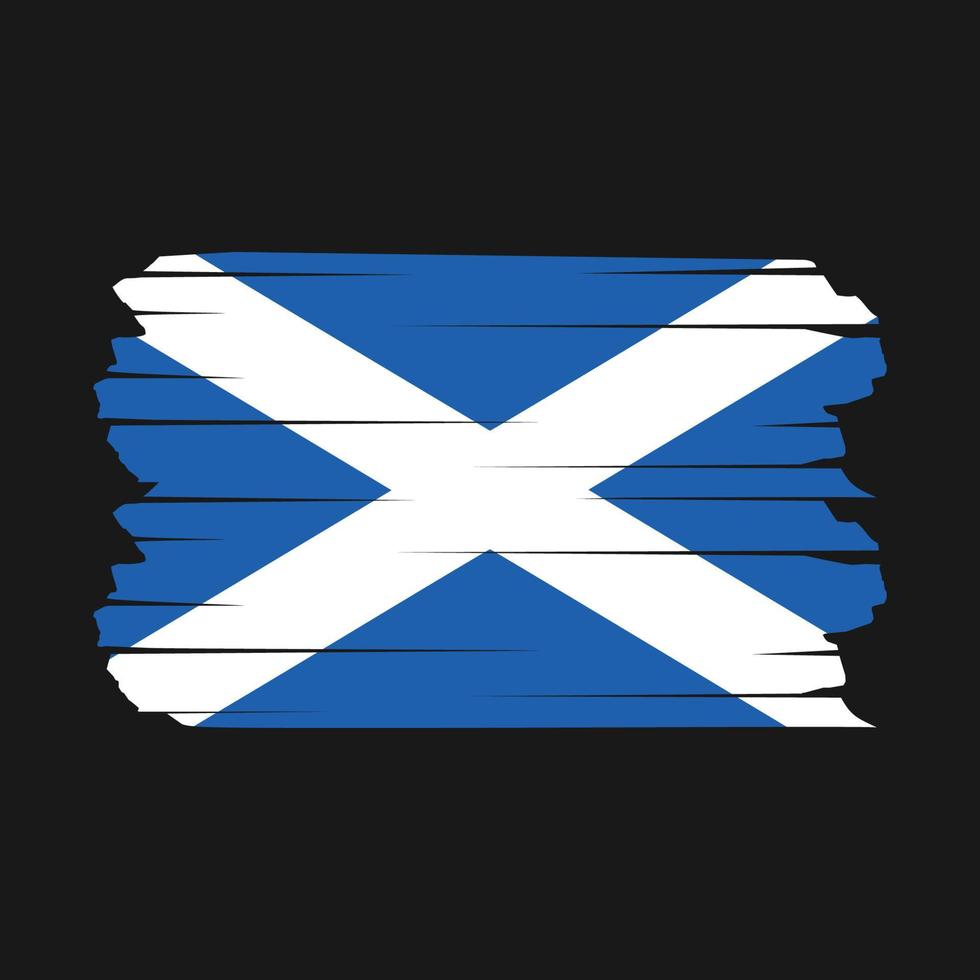 cepillo de la bandera de escocia vector