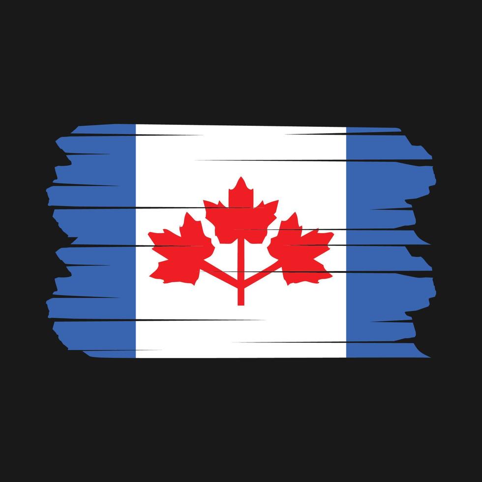 pincel de bandera de canadá vector