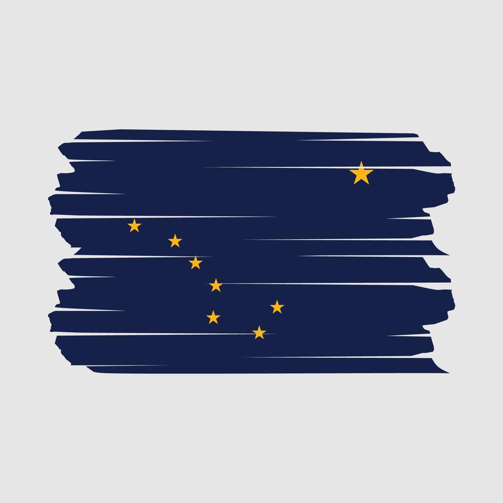 Alaska Flag Brush vector