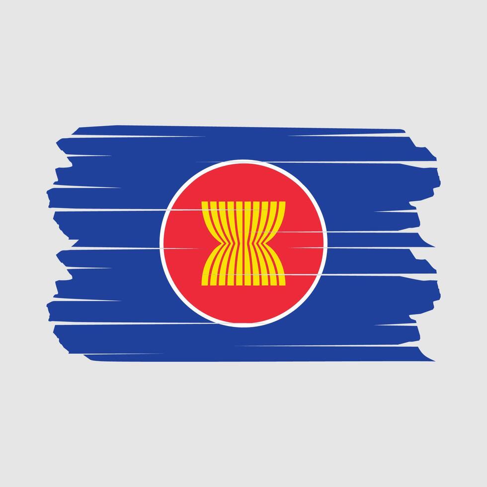 Asean Flag Brush vector