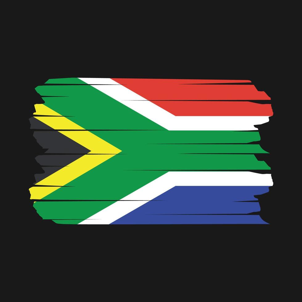 South Africa Flag Brush vector