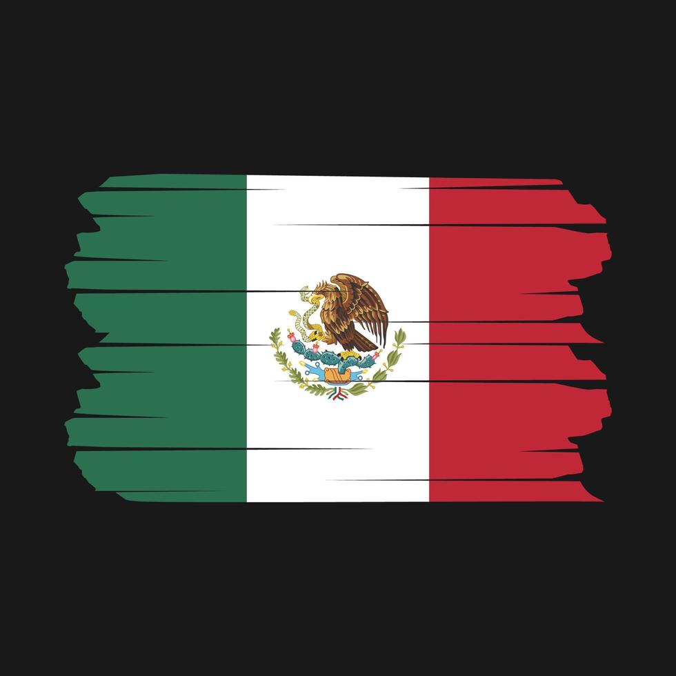 Mexico Flag Brush vector