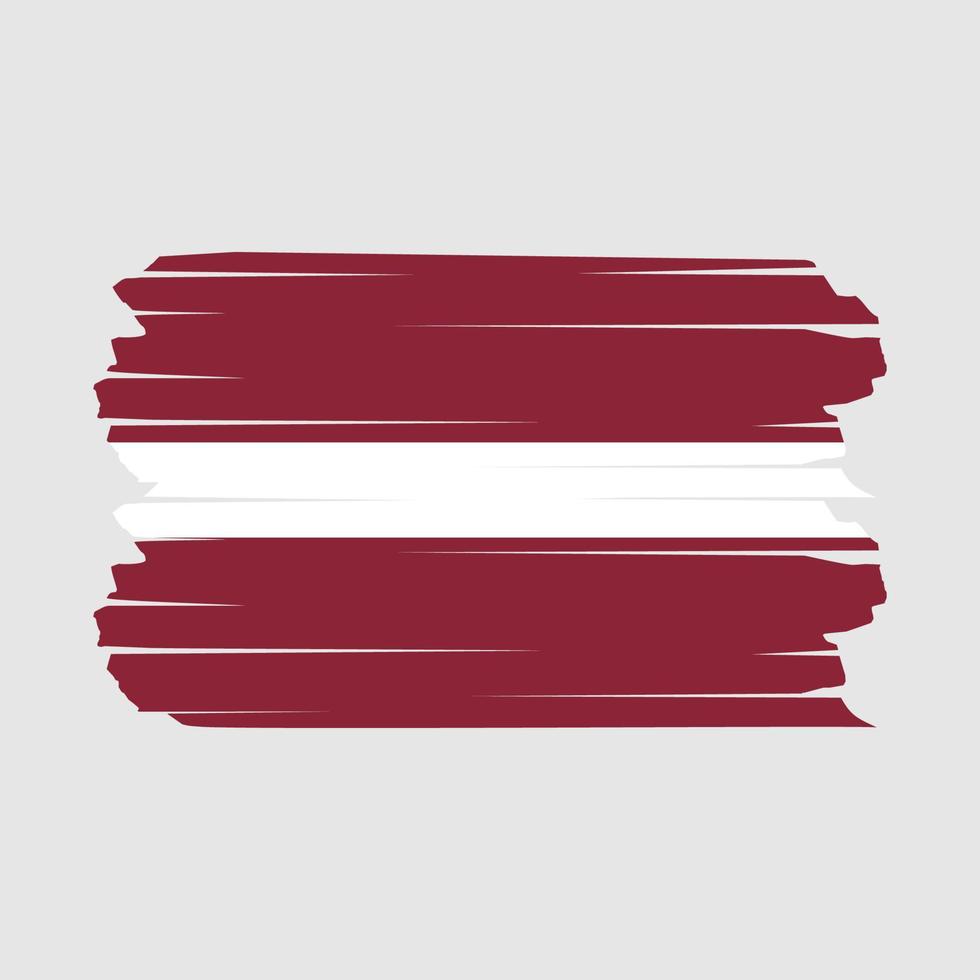Latvia Flag Brush vector