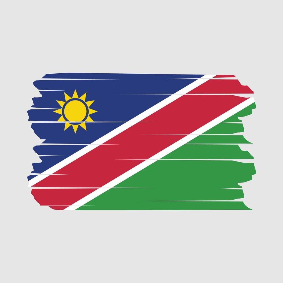 Namibia Flag Brush vector