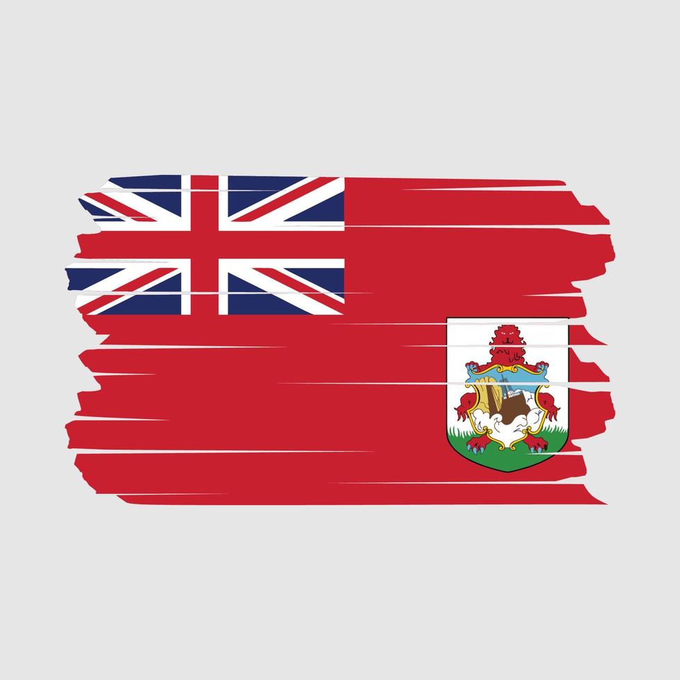 cepillo de la bandera de Bermudas vector