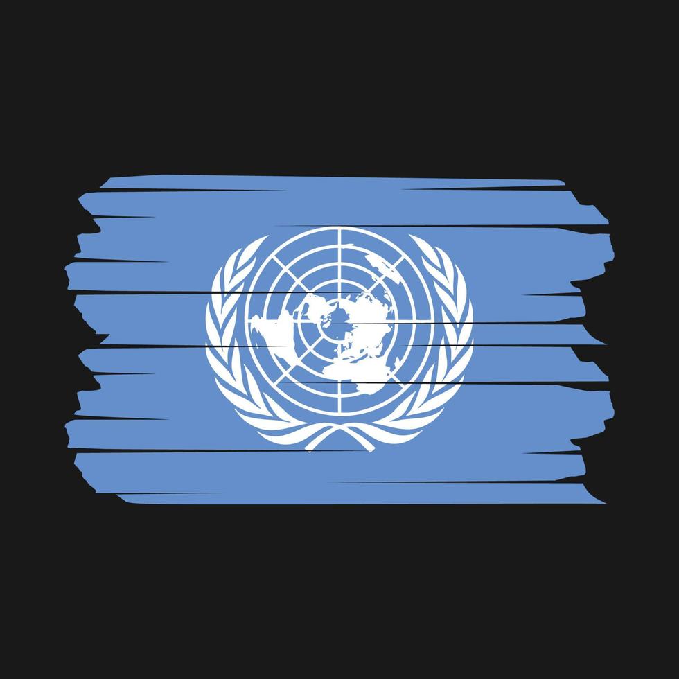 United Nations Flag Brush vector