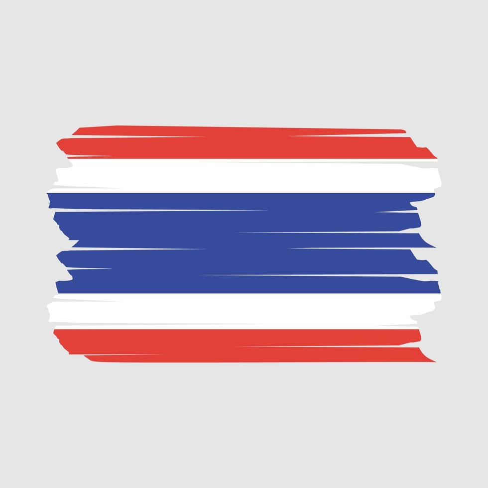 cepillo de bandera de tailandia vector