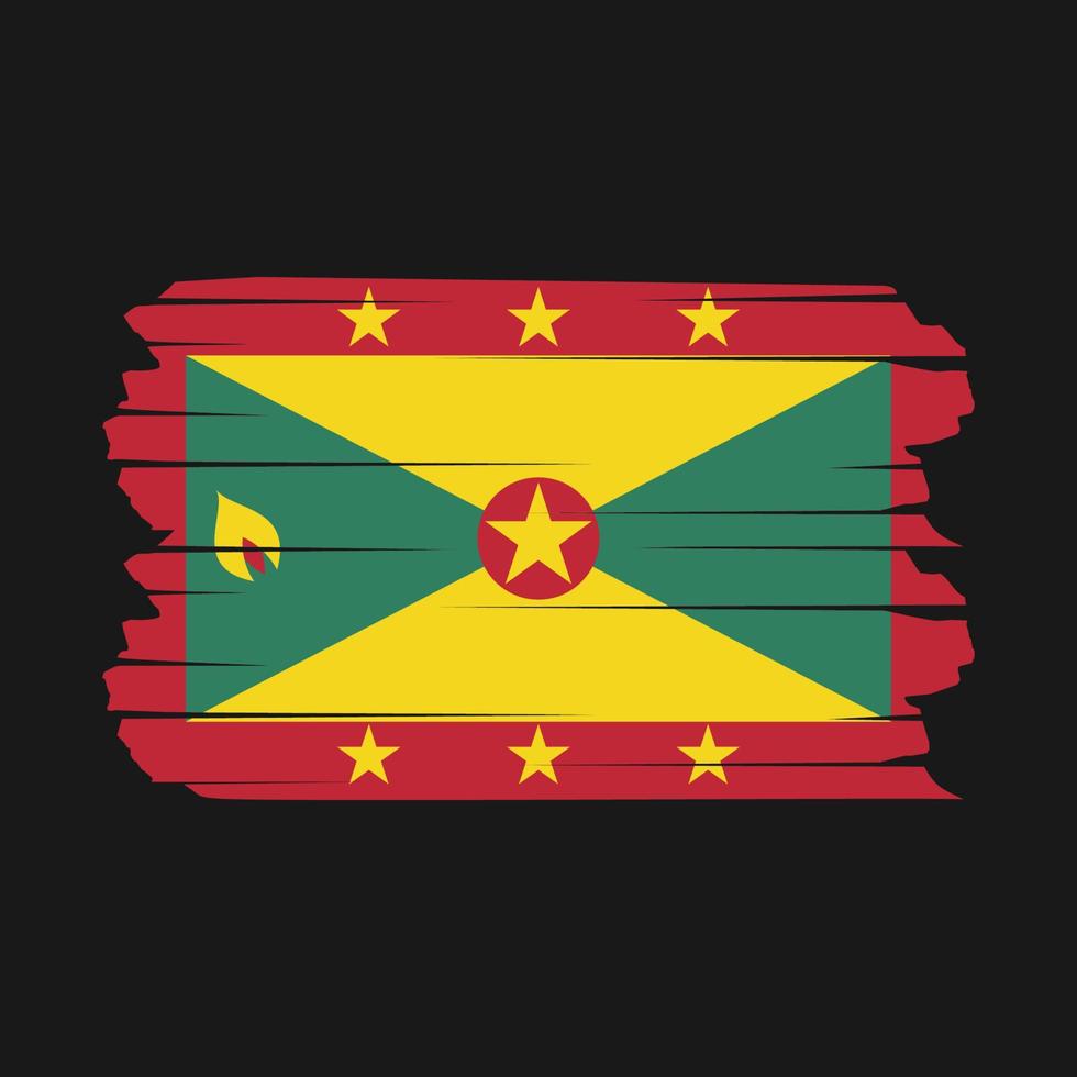 Grenada Flag Brush vector