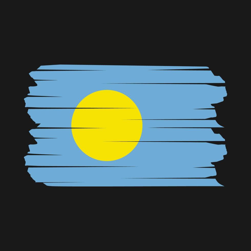 Palau Flag Brush vector