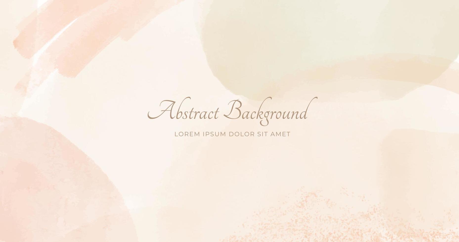 Abstract horizontal watercolor background. Neutral light colored empty space background illustration vector