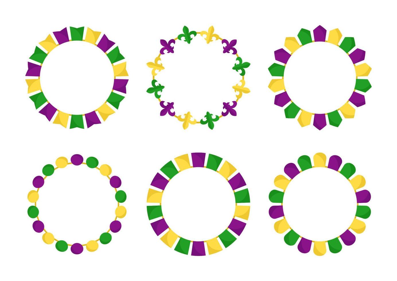 mardi gras round cake