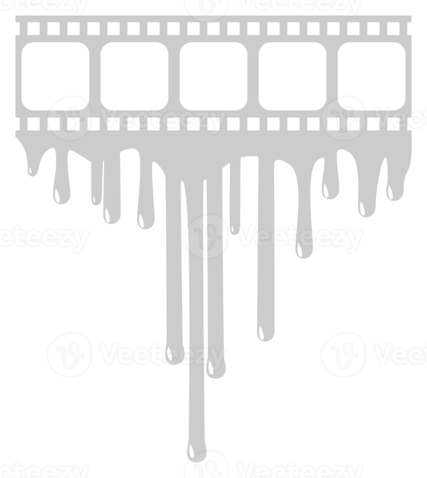 silhuett av de blodig rand filma tecken för film ikon symbol med genre Skräck, thriller, levrat blod, sadistisk, stänka ner, slasher, mysterium, skrämmande. formatera png