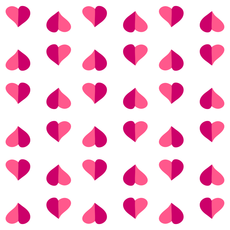 Groovy Hearts Seamless Pattern. Psychedelic Distorted  Background in 1970s-1980s Hippie Retro Style for Print on Textile, Wrapping Paper, Web Design and Social Media. Pink and Purple Colors. png