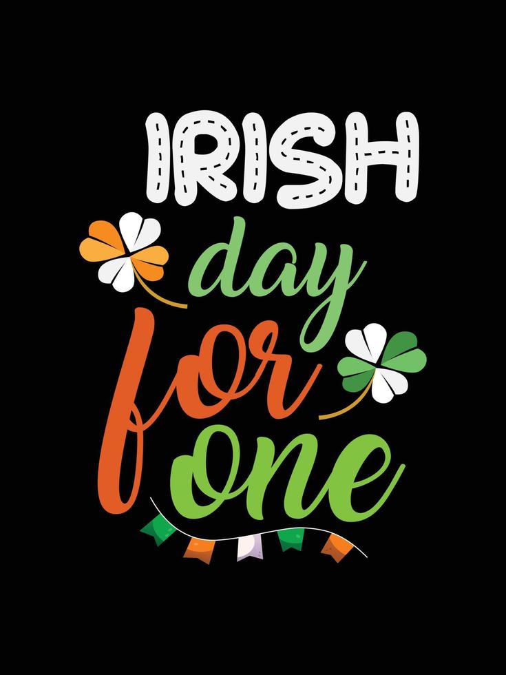 irish for one day vector