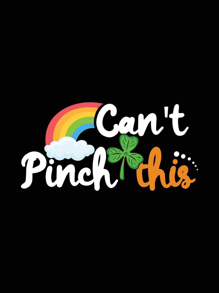st. patrick's day typography colorful Irish quote vector Lettering t shirt design