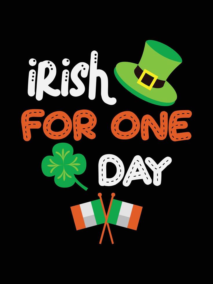irish for one day vector