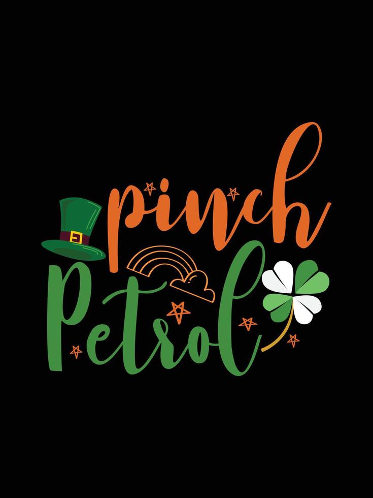 st. patrick's day typography colorful Irish quote vector Lettering t shirt design