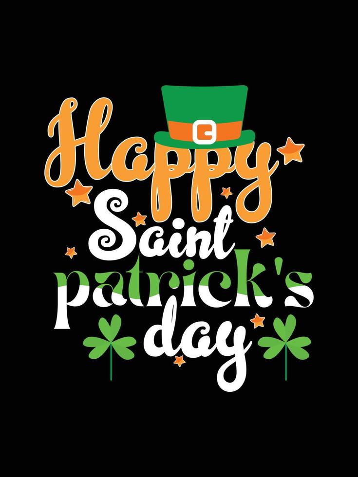 st. patrick's day typography colorful Irish quote vector Lettering t shirt design