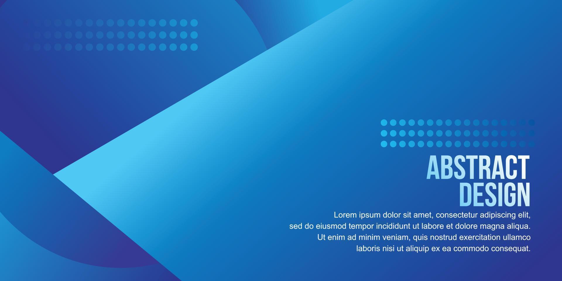 Abstract background design with blue color concept vector