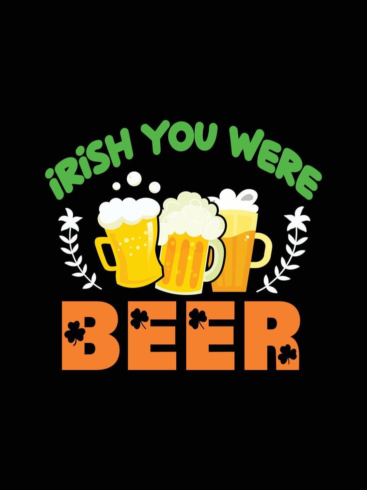 st. patrick's day typography colorful Irish quote vector Lettering t shirt design