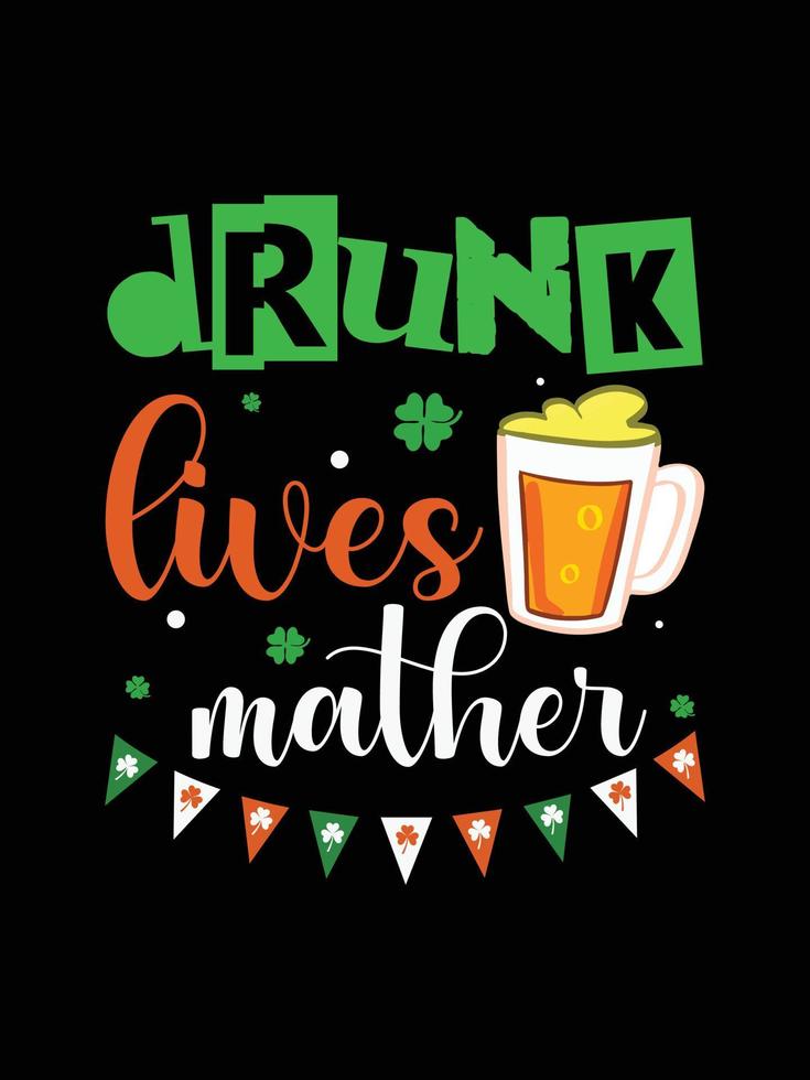 drunk lives matter vector