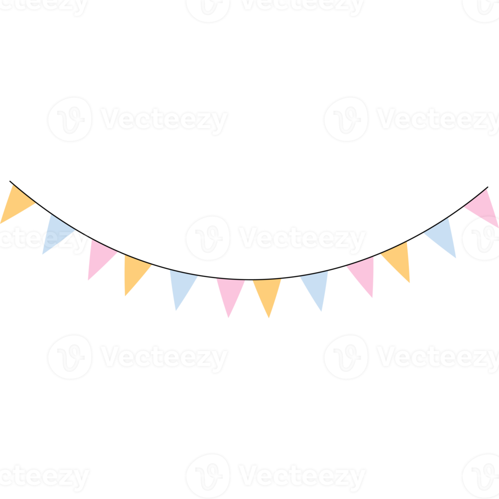 Flags. holiday garland png