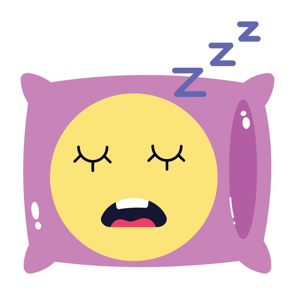 almohada para dormir de moda vector