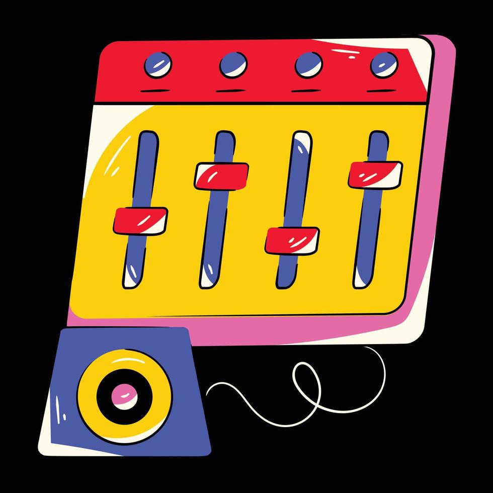 Trendy Volume Adjustment vector
