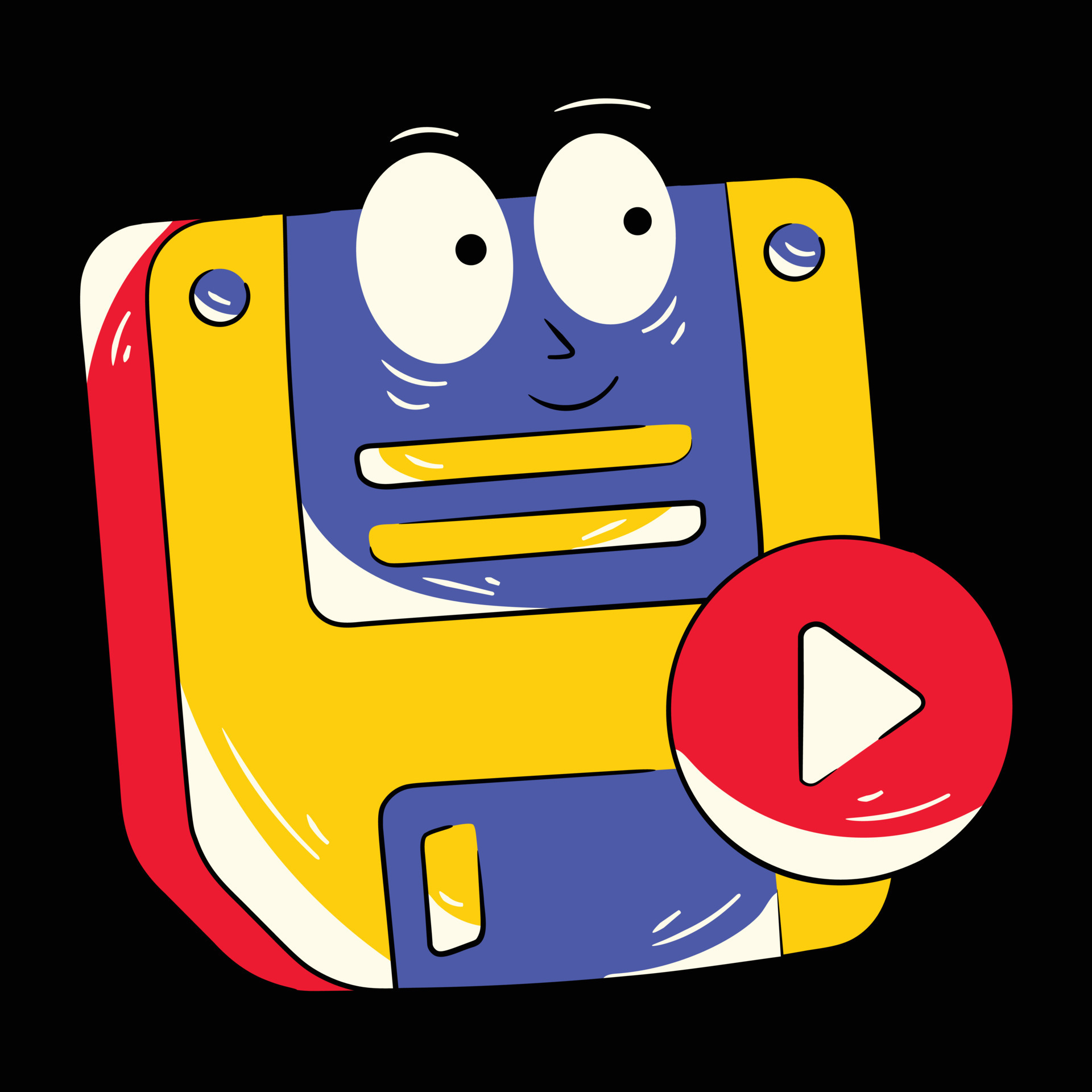 Trendy Floppy Disc 18978221 Vector Art at Vecteezy