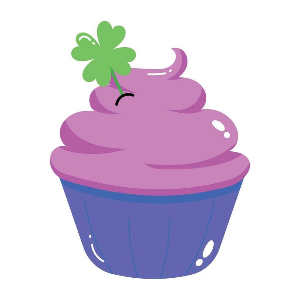 Trendy Clover Muffin vector