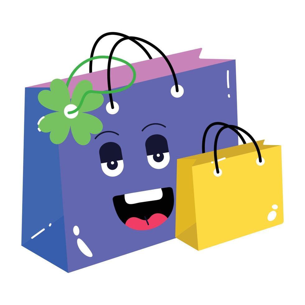 Trendy Patrick Shopping vector