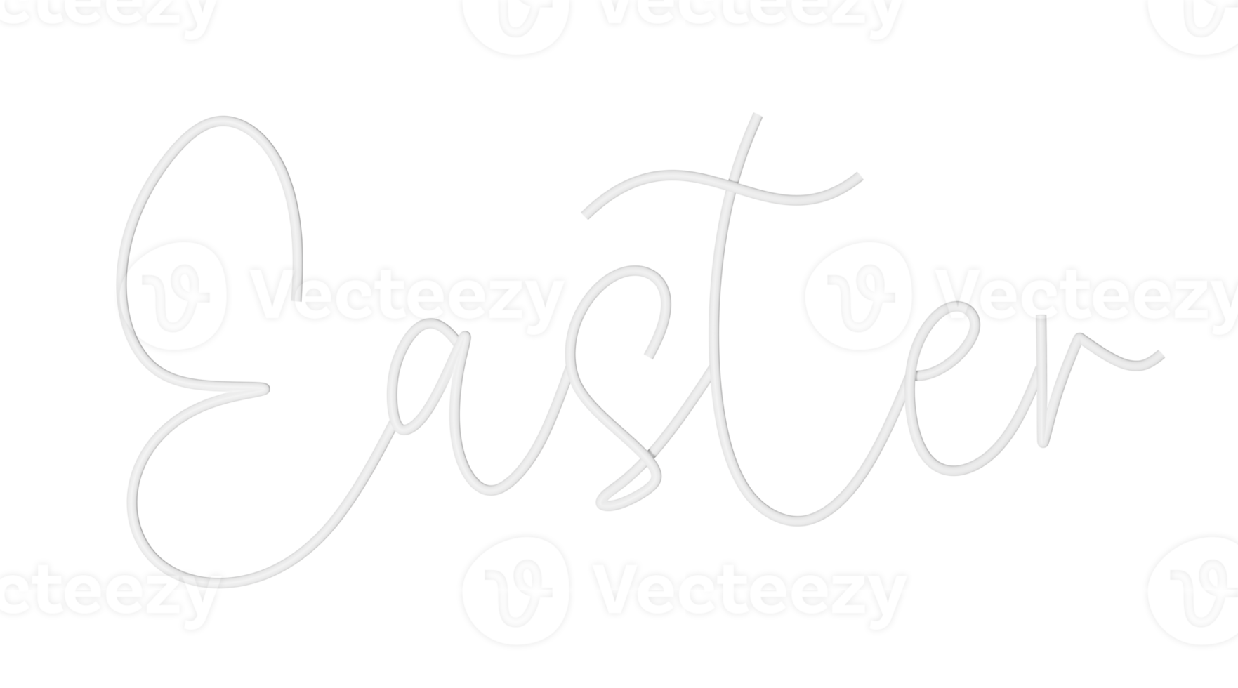 easter lettering white png