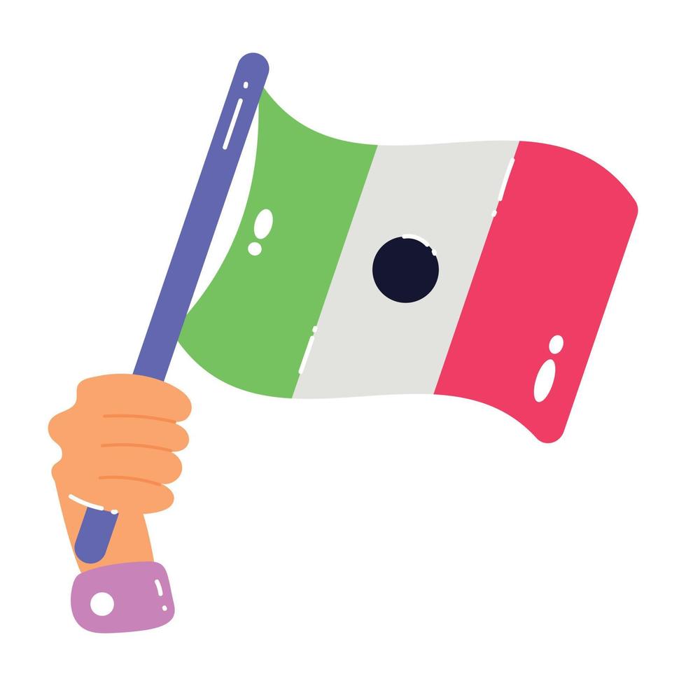 Trendy Mexico Flag vector