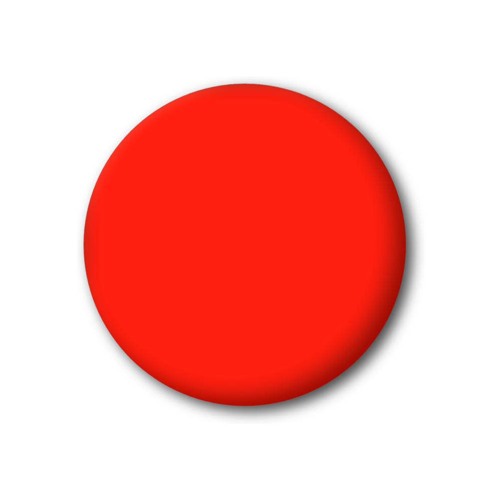 red round button for design ilustration png