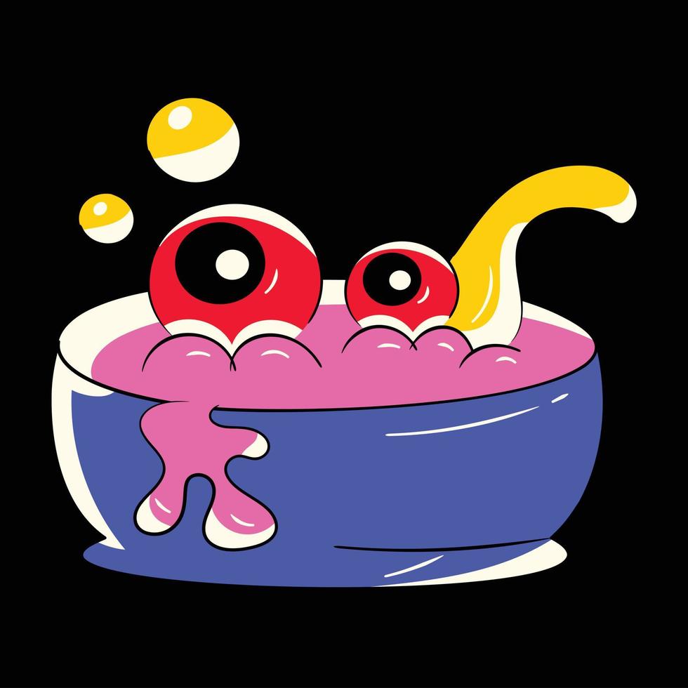 Trendy Spooky Soup vector