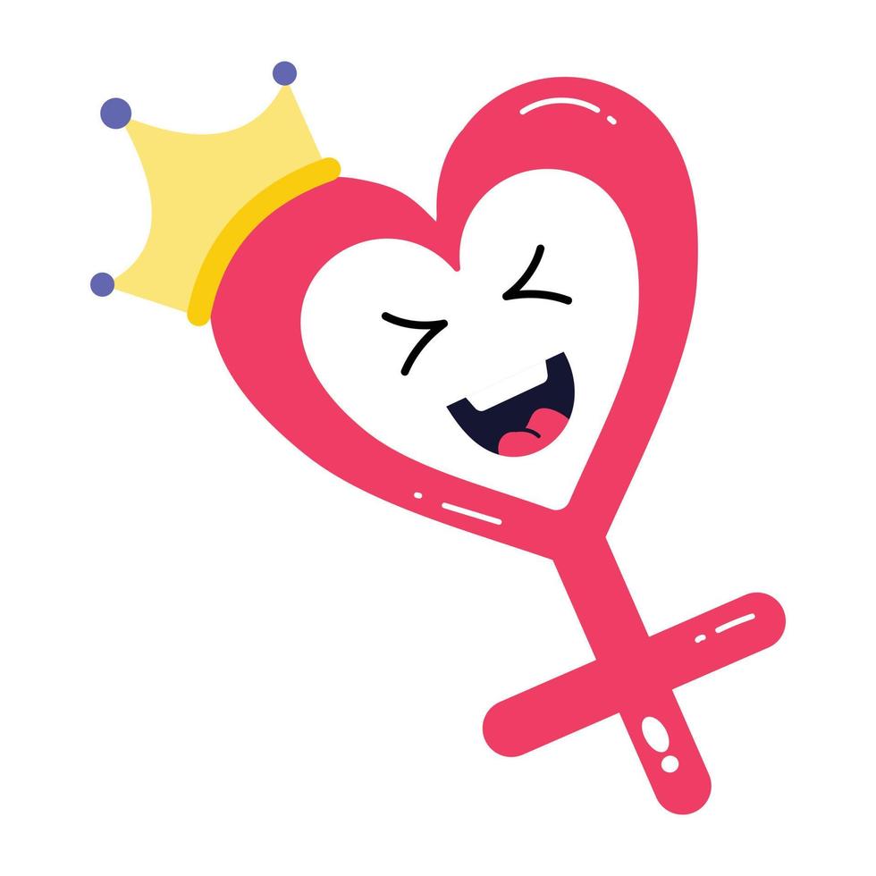 Trendy Queen Gender vector