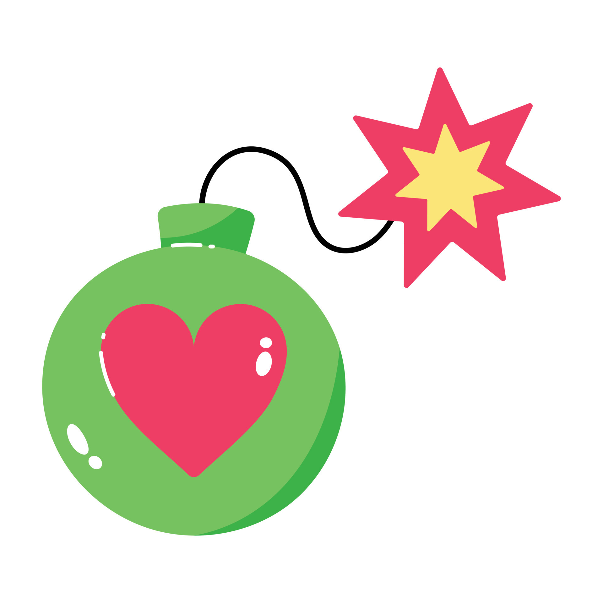 Trendy Love Bomb 18978655 Vector Art at Vecteezy