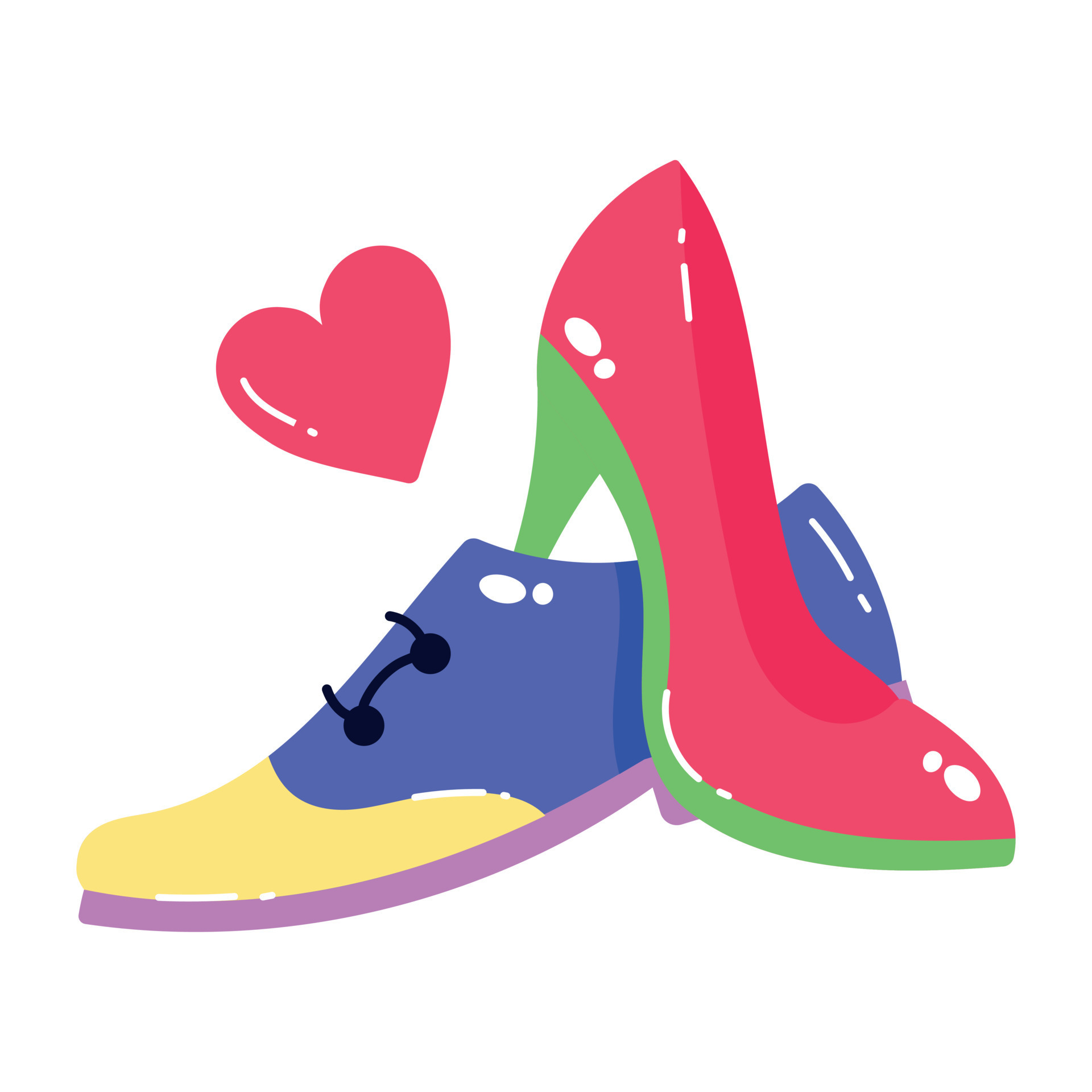 Trendy Couple Shoes 18978686 Vector Art at Vecteezy