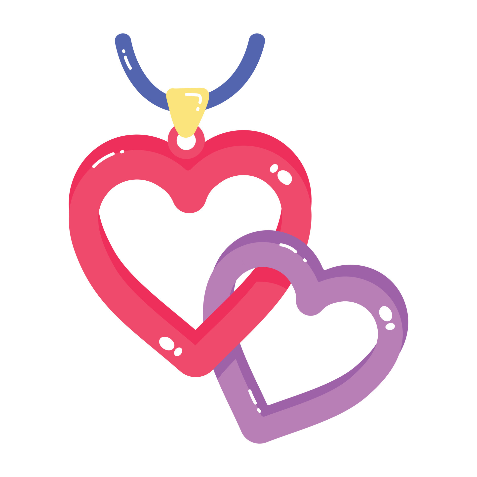 Trendy Heart Pendant 18978697 Vector Art at Vecteezy