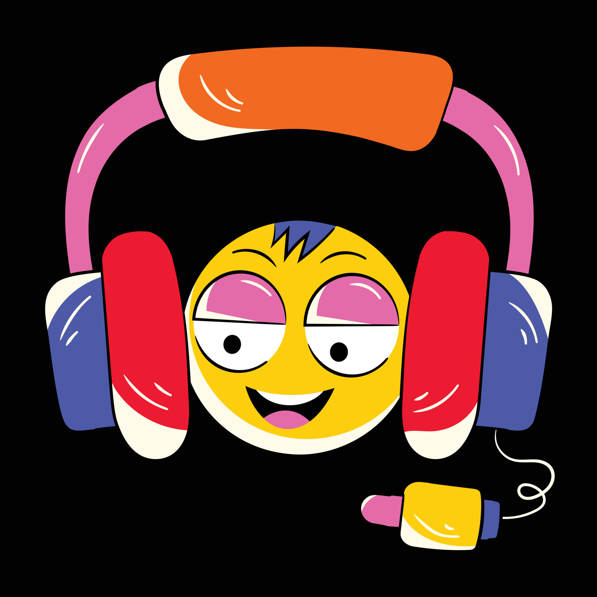 Trendy Music Emoji 18978711 Vector Art at Vecteezy
