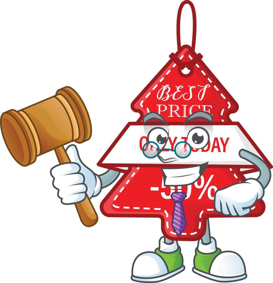 Christmas best price tag cartoon vector
