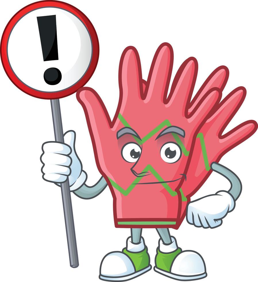 Christmas gloves cartoon vector
