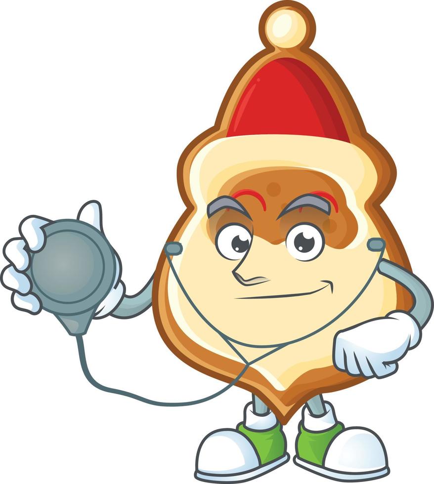 Christmas Hat Cookies Cartoon vector
