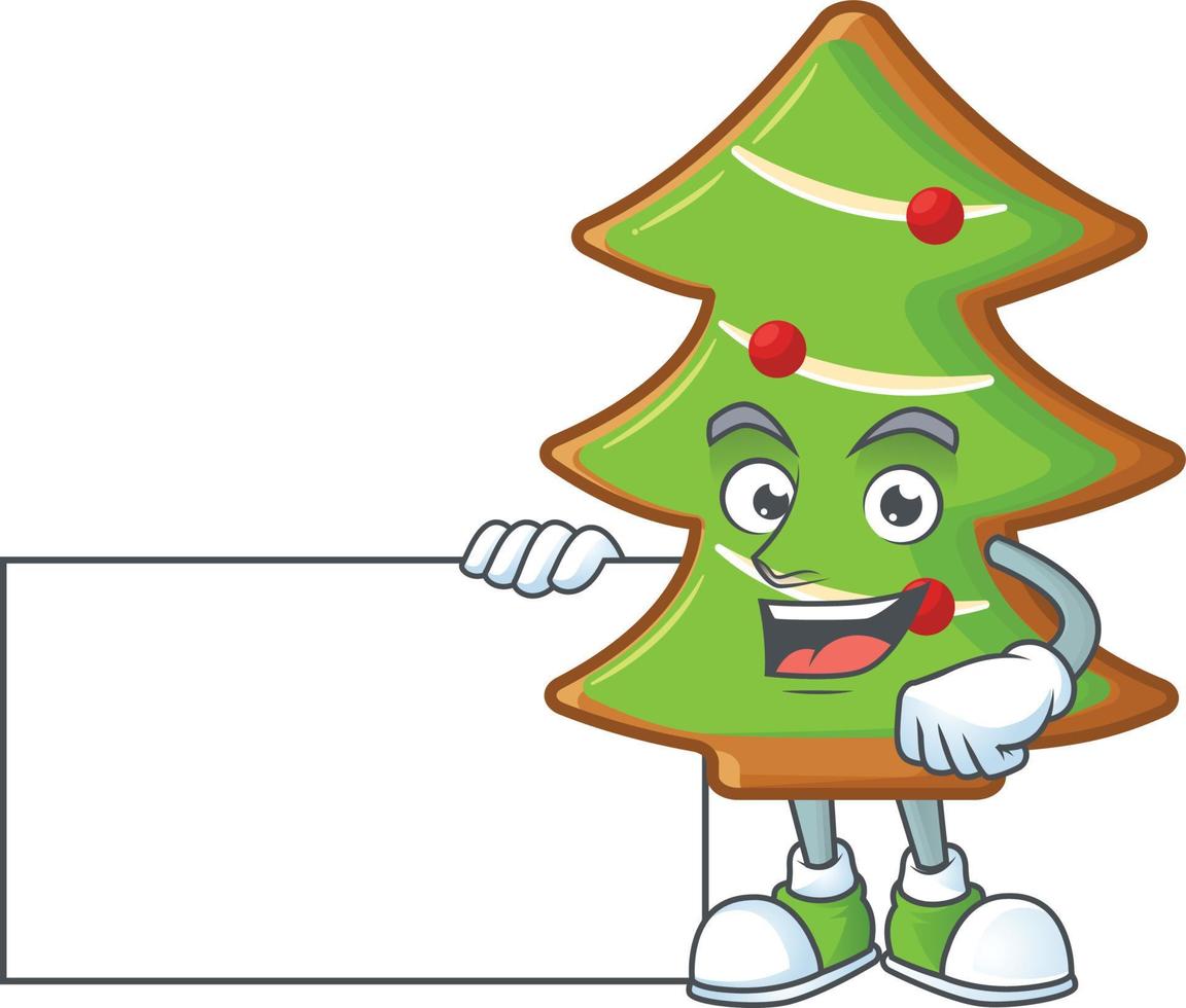 Trees cookies cartoon vector