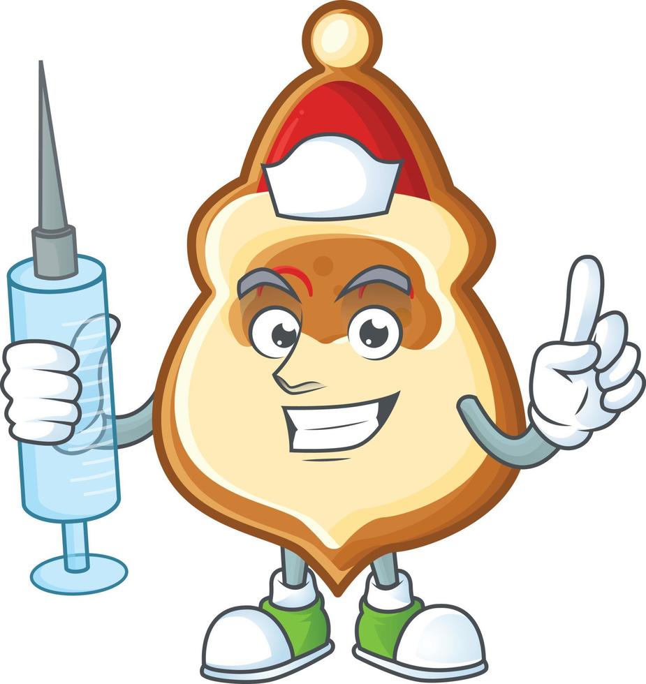Christmas Hat Cookies Cartoon vector