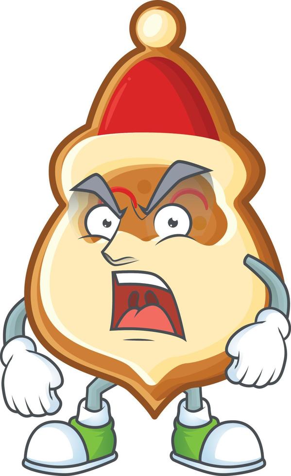 Christmas Hat Cookies Cartoon vector