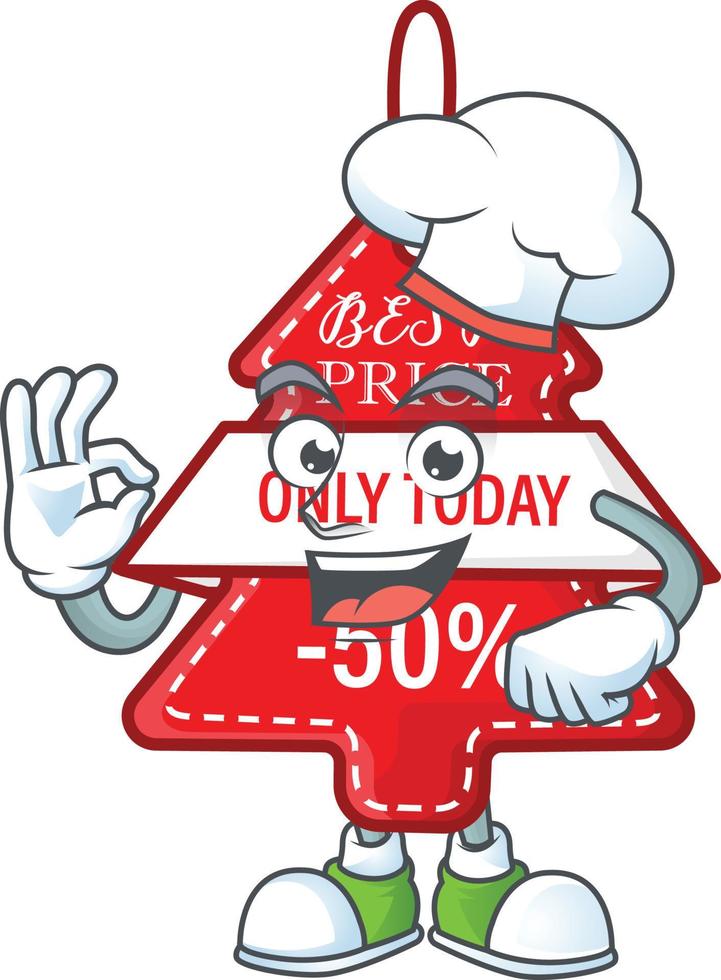 Christmas best price tag cartoon vector
