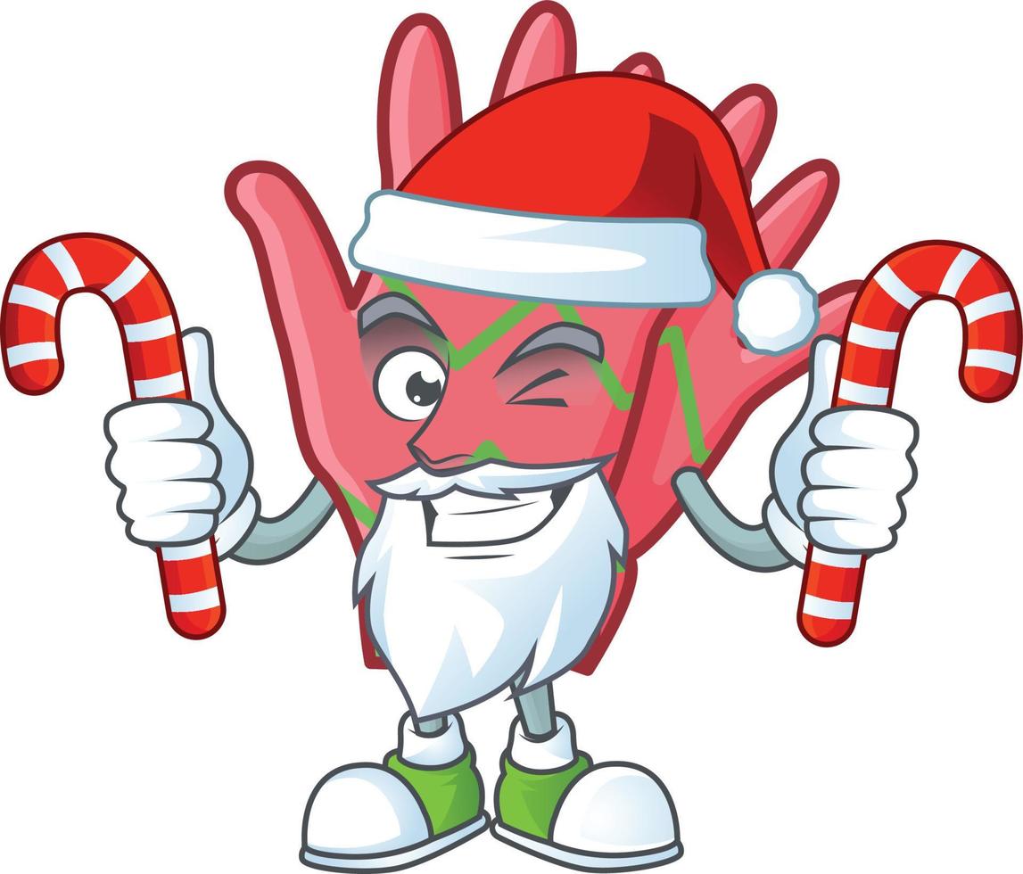 Christmas gloves cartoon vector